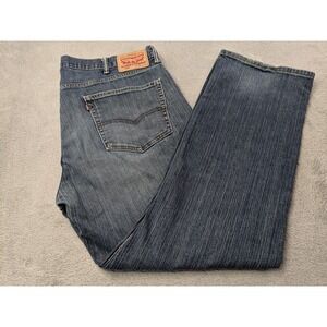 Levi Strauss 559 Mens W38 L32 Relaxed Straight Leg Denim Jeans Blue